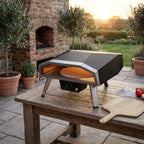 Four à pizza gaz rotatif 16 pouces avec pierre en cordiérite – four extérieur portable haute température