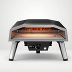 Four à pizza gaz rotatif 16 pouces avec pierre en cordiérite – four extérieur portable haute température