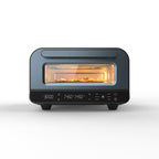 Four à Pizza Électrique OVENI Bleu Gris – 450°C – Cuisson 2-3 min – 28 cm