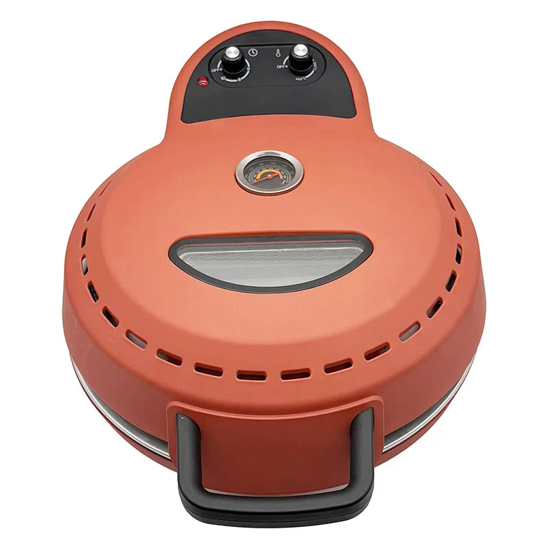 Four à Pizza Rond Électrique 400°C avec Pierre de Cuisson – 30 cm