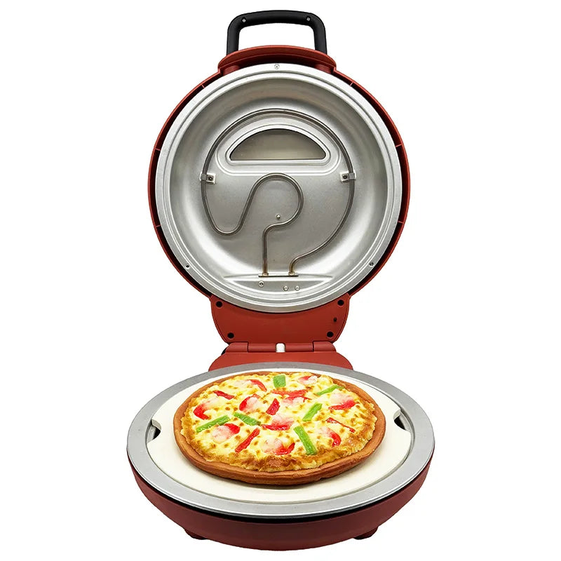 Four à Pizza Rond Électrique 400°C avec Pierre de Cuisson – 30 cm