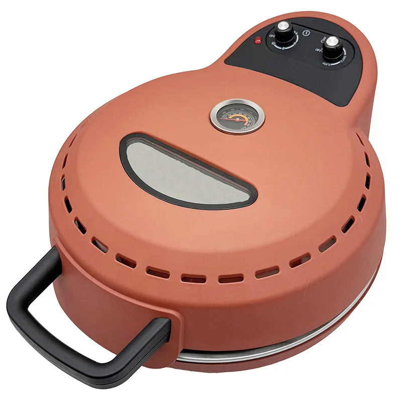 Four à Pizza Rond Électrique 400°C avec Pierre de Cuisson – 30 cm