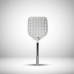 Pelle à pizza perforée en acier inoxydable avec manche en inox, accessoire pour four à pizza maison