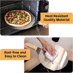 Pelle pour Pizza en Acier Inoxydable avec Manche en Bois