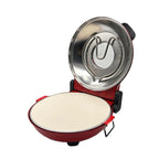 Four à pizza rond électrique 12 pouces portable – Double résistance - Rosso Divino