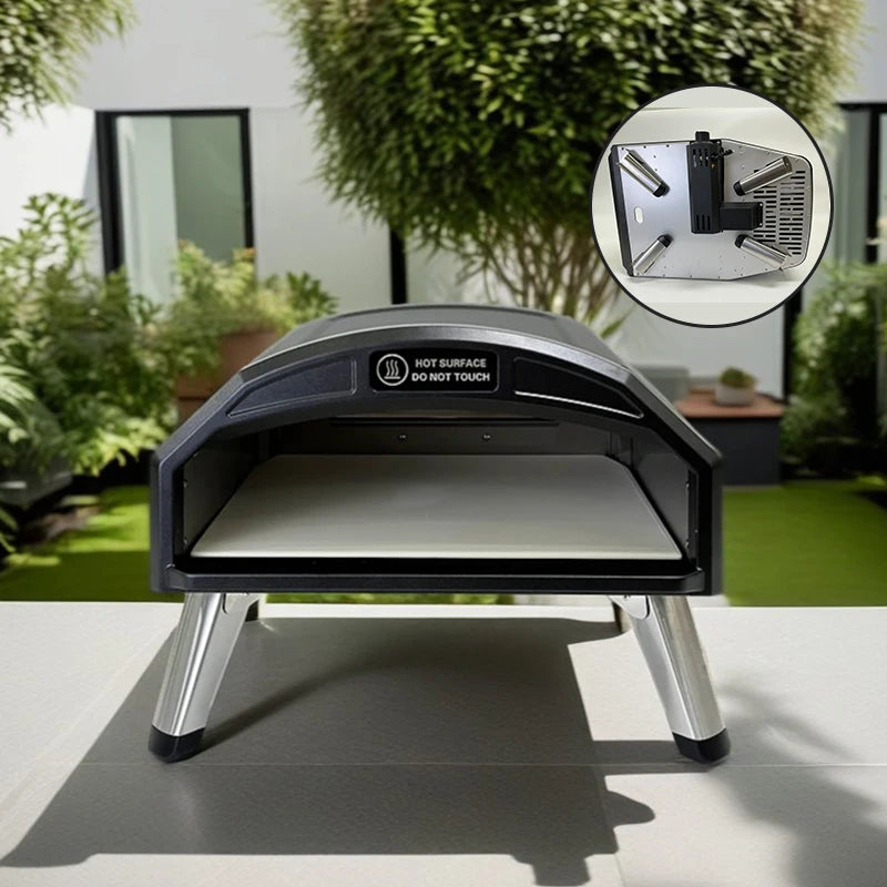 Four à Pizza à Gaz Portable 16 Pouces – Four à Pizza Extérieur Haute Performance