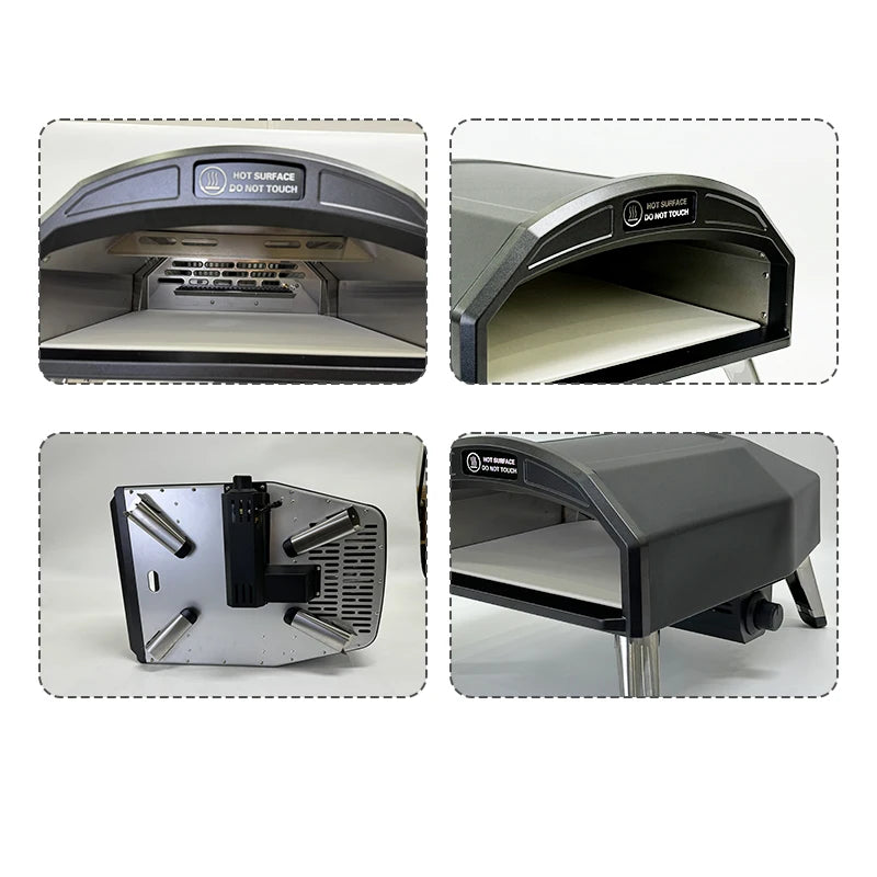 Four à Pizza à Gaz Portable 16 Pouces – Four à Pizza Extérieur Haute Performance