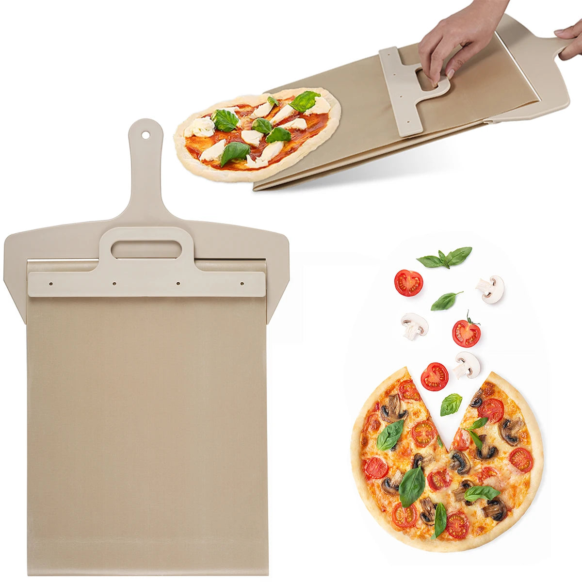 Pelle à Pizza Glissante – Spatule et Planche pour Pizza Maison et Four