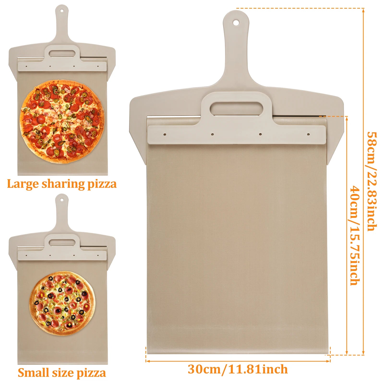 Pelle à Pizza Glissante – Spatule et Planche pour Pizza Maison et Four