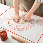 Tapis de pâtisserie en silicone antidérapant pour étaler et pétrir la pâte à pizza maison