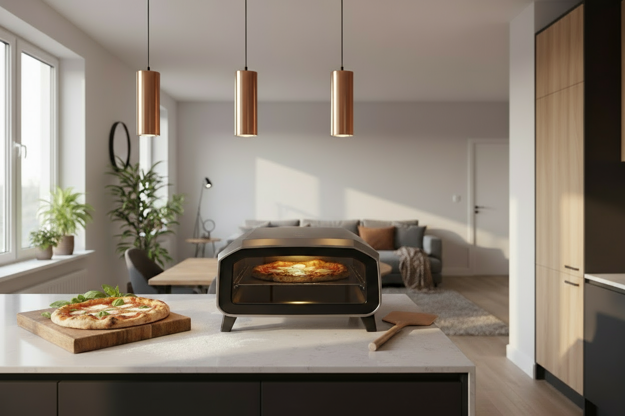 Four à pizza électrique professionnel pour pizza maison, cuisson rapide jusqu'à 400°C, pierre à pizza incluse, performance optimale, cuisson homogène, cuisine italienne à domicile