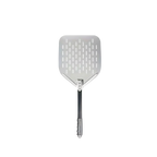 Pelle à pizza perforée Noire 30 cm – Aluminium antiadhésif avec manche pliable