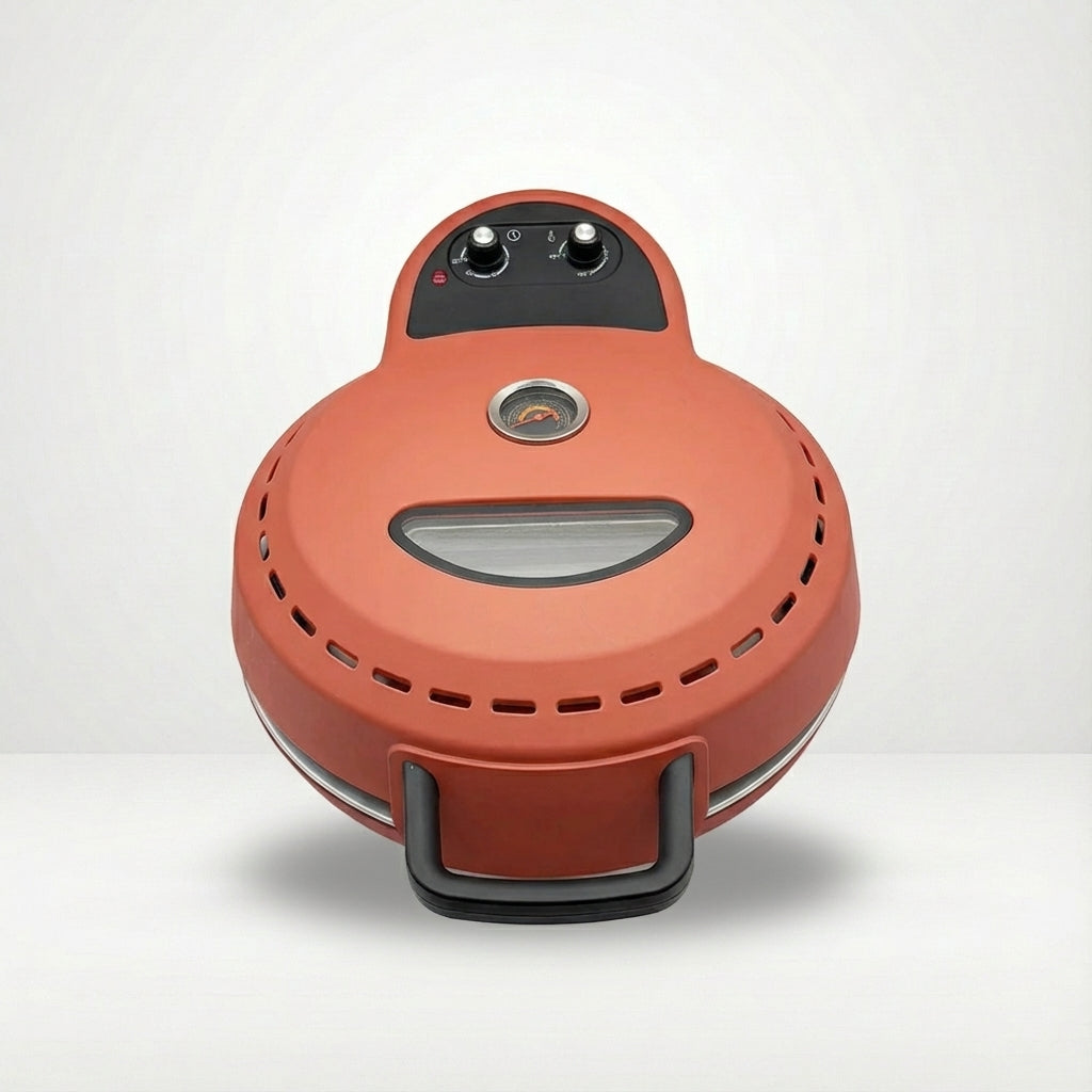Four à Pizza Rond Électrique 400°C avec Pierre de Cuisson – 30 cm - Terra di Siena