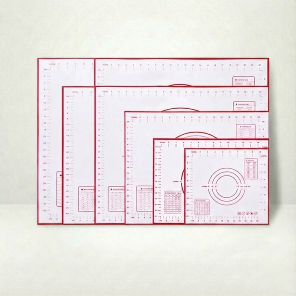 Tapis de pâtisserie en silicone antidérapant pour étaler et pétrir la pâte à pizza maison